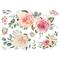 RoomMates Pink Roses Peel & Stick Giant Wall Decals
